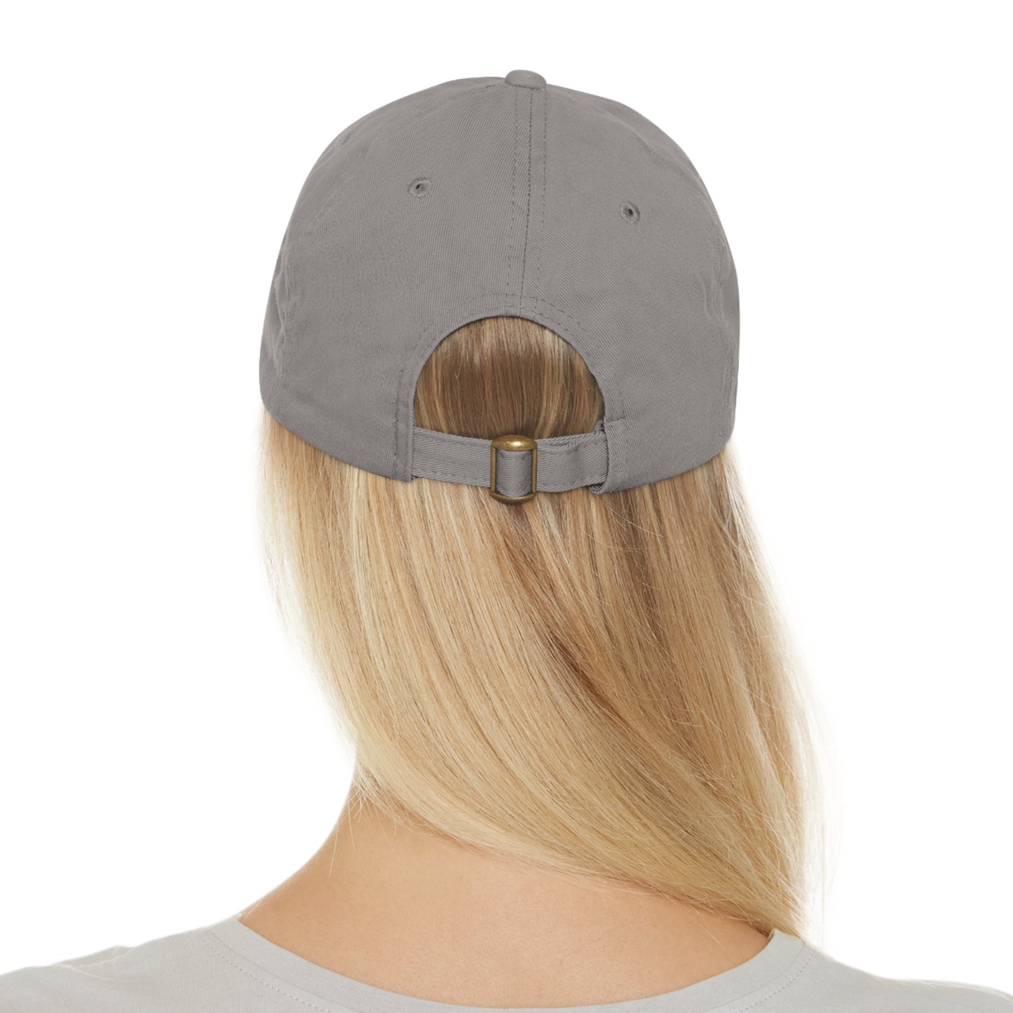 Project 395 Dad Hat with Leather Patch (Round)